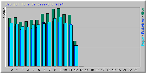 Uso por hora de Dezembro 2024